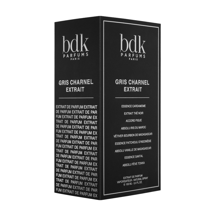 Gris Charnel Extrait EDP by BDK Parfums fragrance bottle and packaging