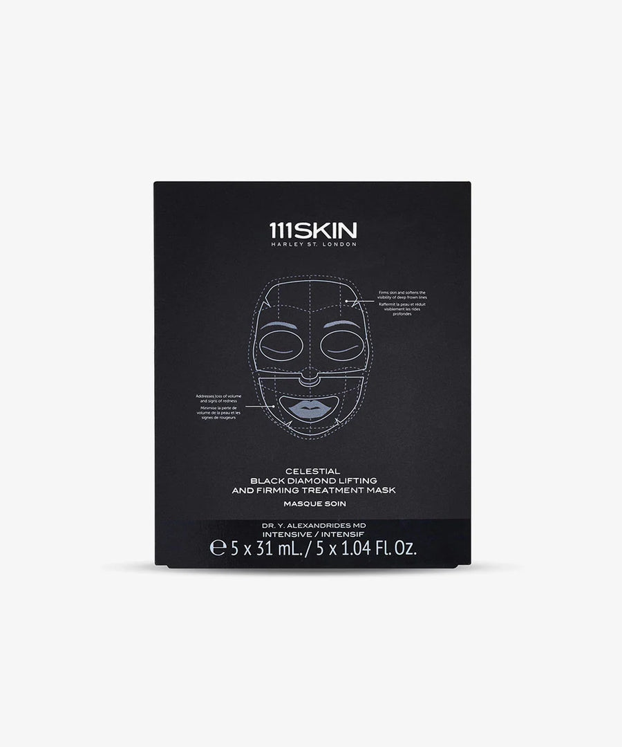 CELESTIAL BLACK DIAMOND LIFTING AND FIRMING TREATMENT MASK BOX 5