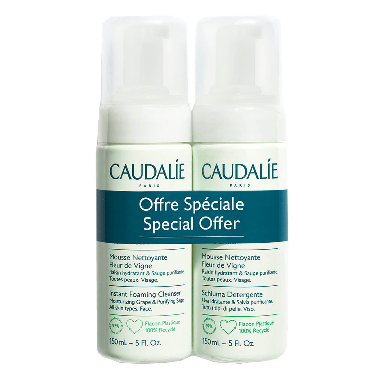 Vinoclean Duo Instant Foaming Cleanser