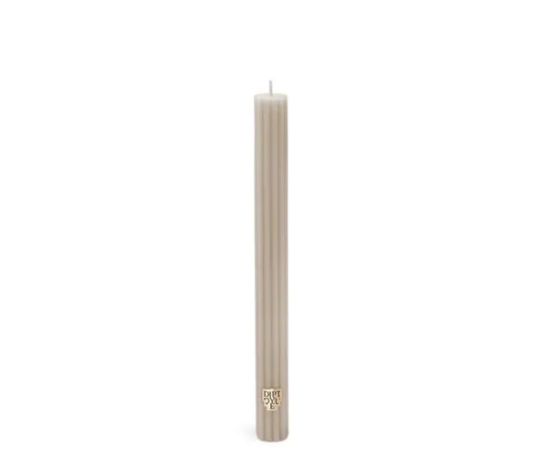 FEU DE BOIS / WOOD FIRE SCENTED RIBBED TAPER CANDLE LIMITED EDITION