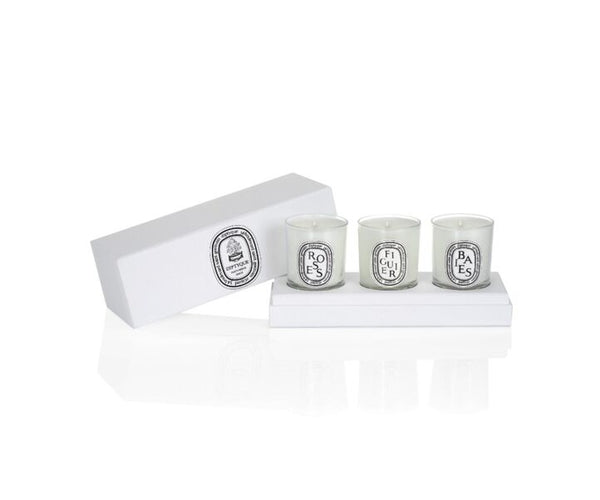 Set Of Small Candles (Baies / Berries, Fig Tree, Roses)